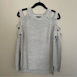 Alya Cold Shoulder Beige Sweater- Small